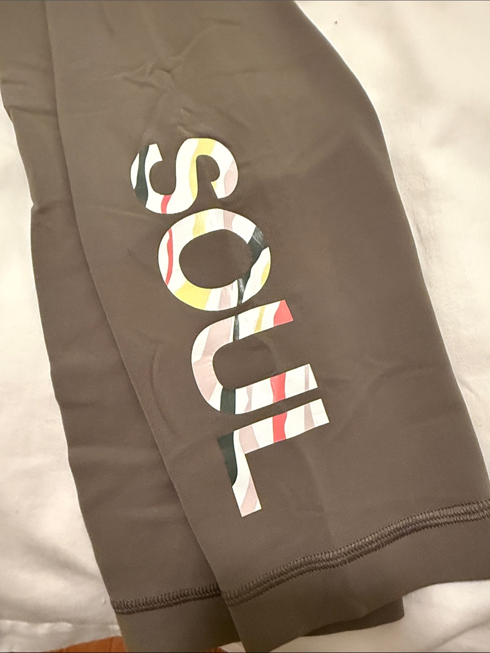 lululemon x soul cycle Olive Green High-Waist Align Leggings with Logo